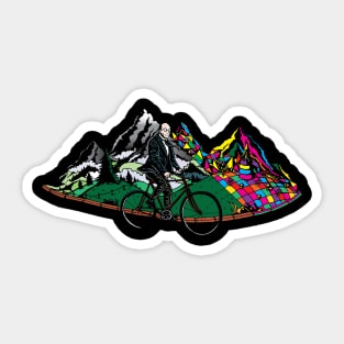 Bicycle Day 1943 | Colorful Psychedelic Art Sticker